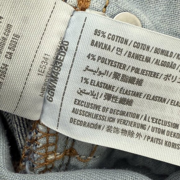 Abercrombie & Fitch Jeans Mens 30 Blue Button Fly Straight 1E5341 Stretch 30x28 - Picture 9 of 11
